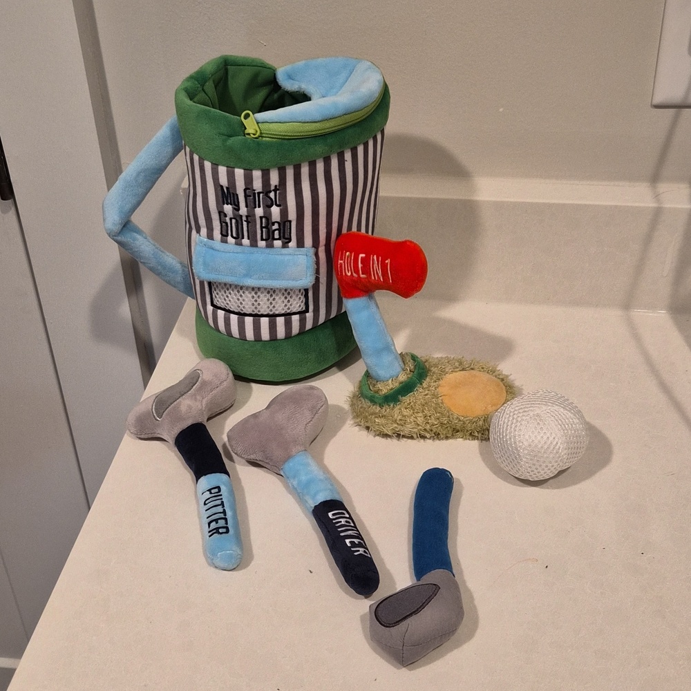 Mud Pie Plush Toy Soft Golf Bag